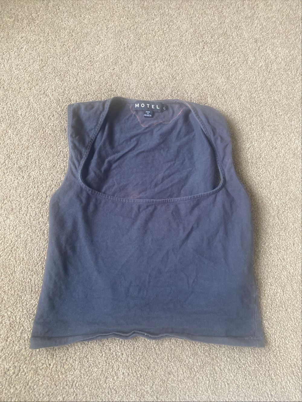 Motel Dark Blue Top
