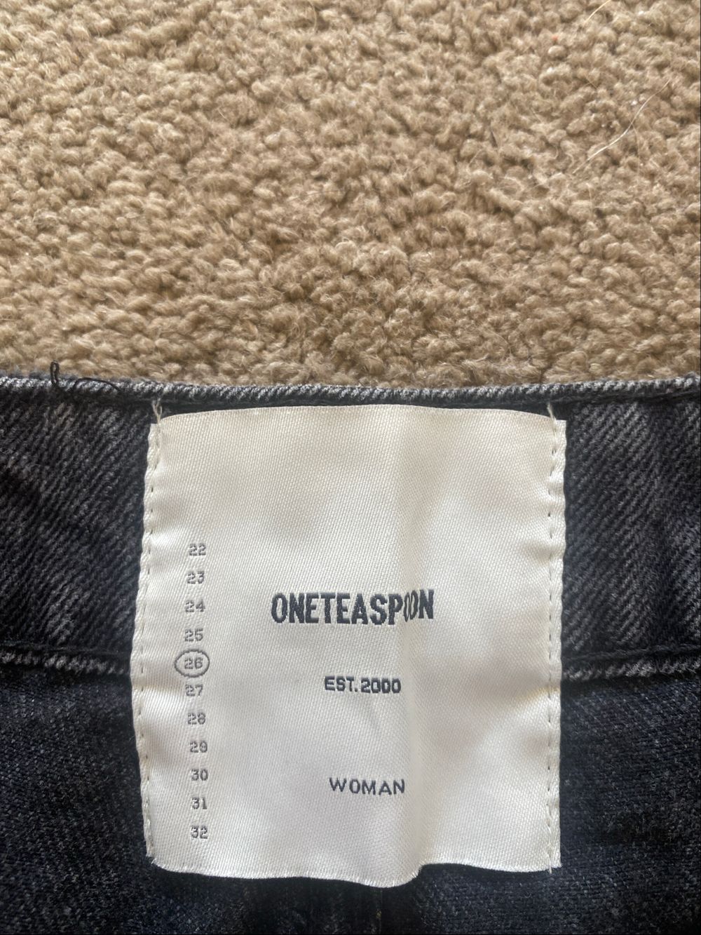 Oneteaspoon Black Denim Shorts