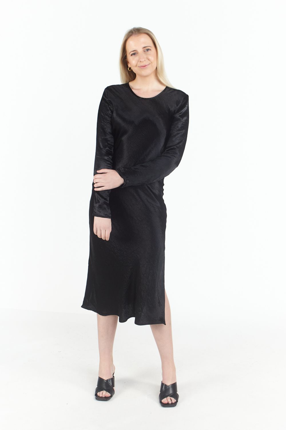 Third Form Running Water Bias Long Sleeve Dress All The Dresses