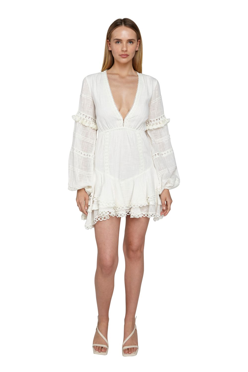 Hemant & Nandita Ruby Cotton Gauze Mini Dress All The Dresses