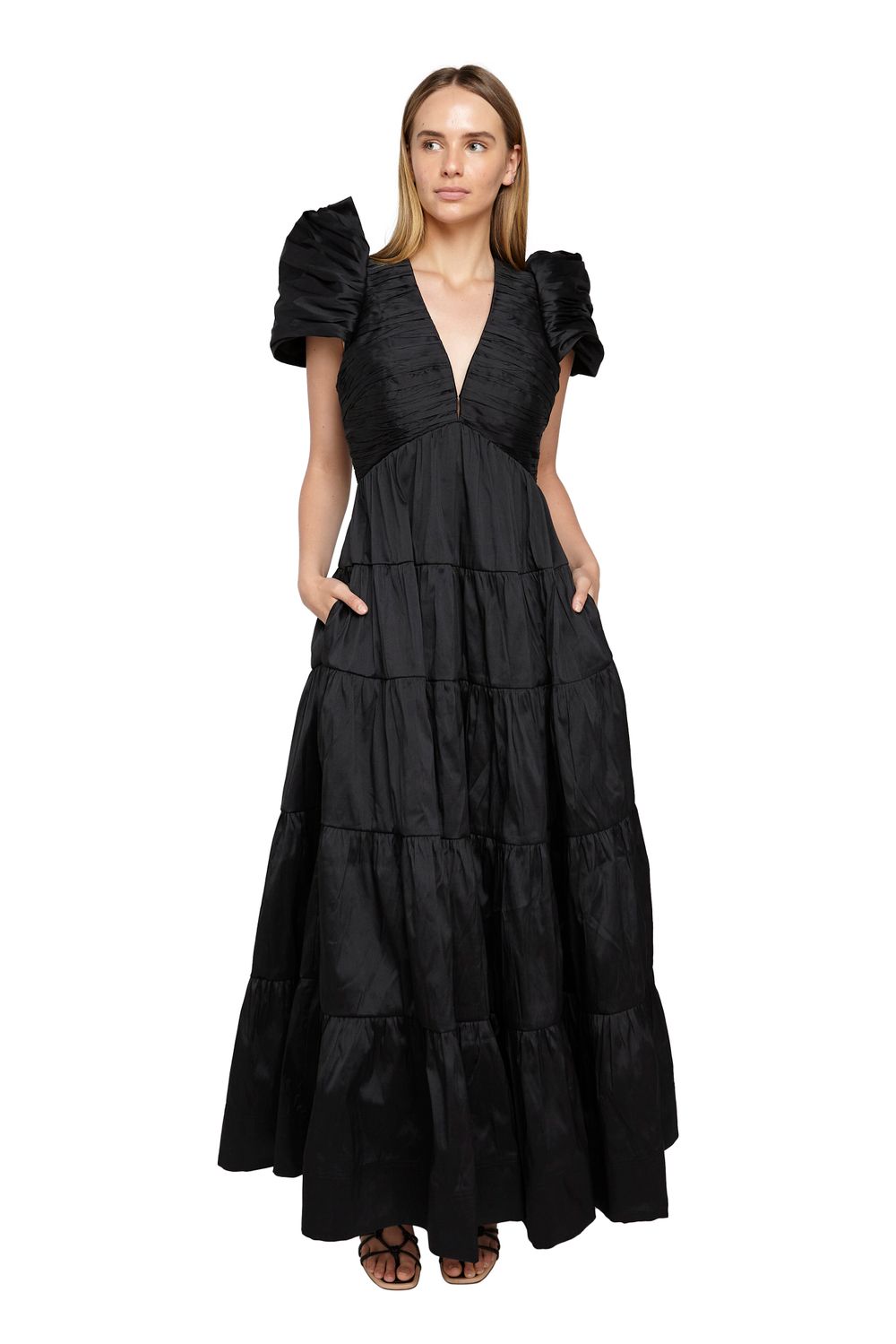 Aje Statuesque Tiered Gown All The Dresses