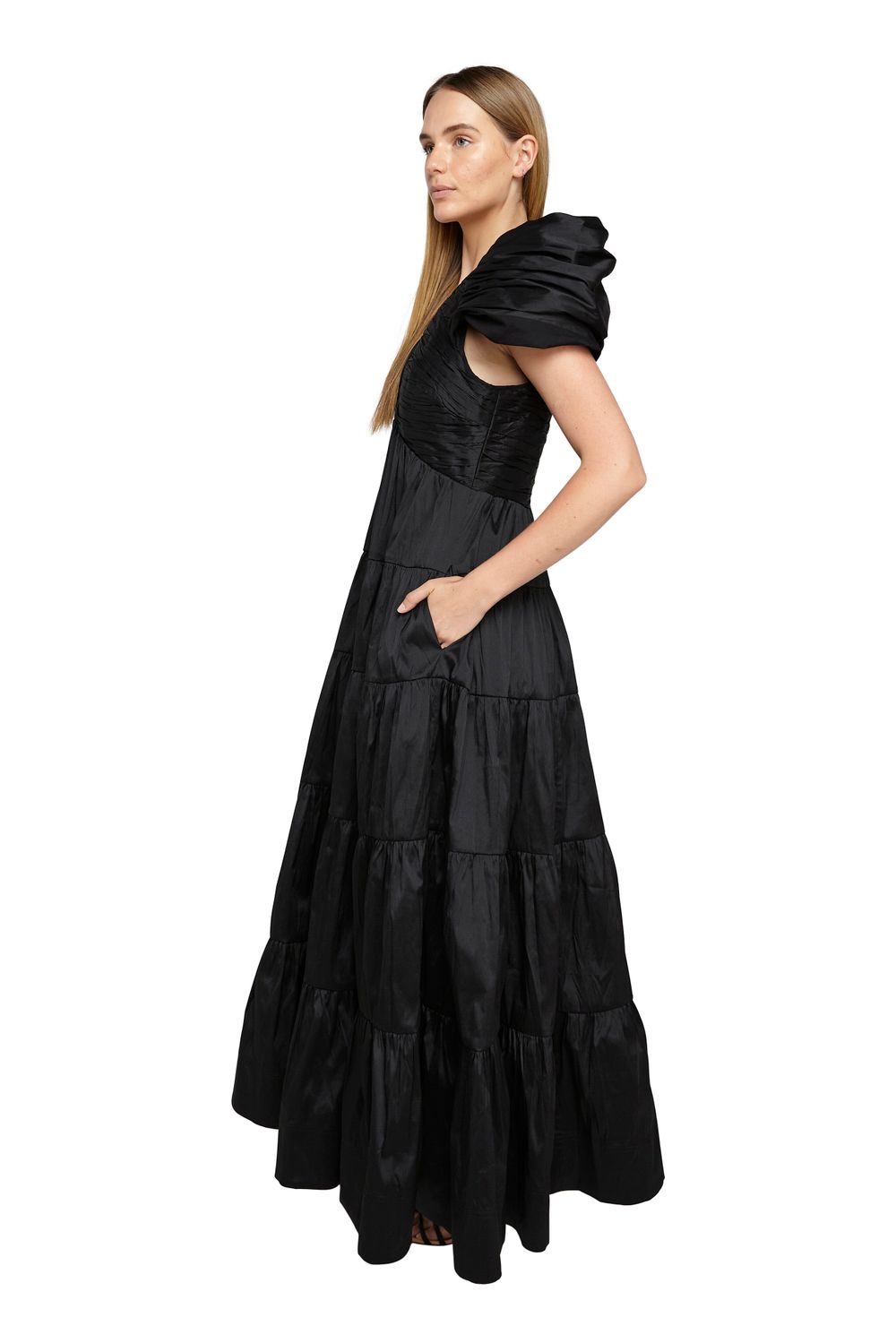 Aje Statuesque Tiered Gown All The Dresses