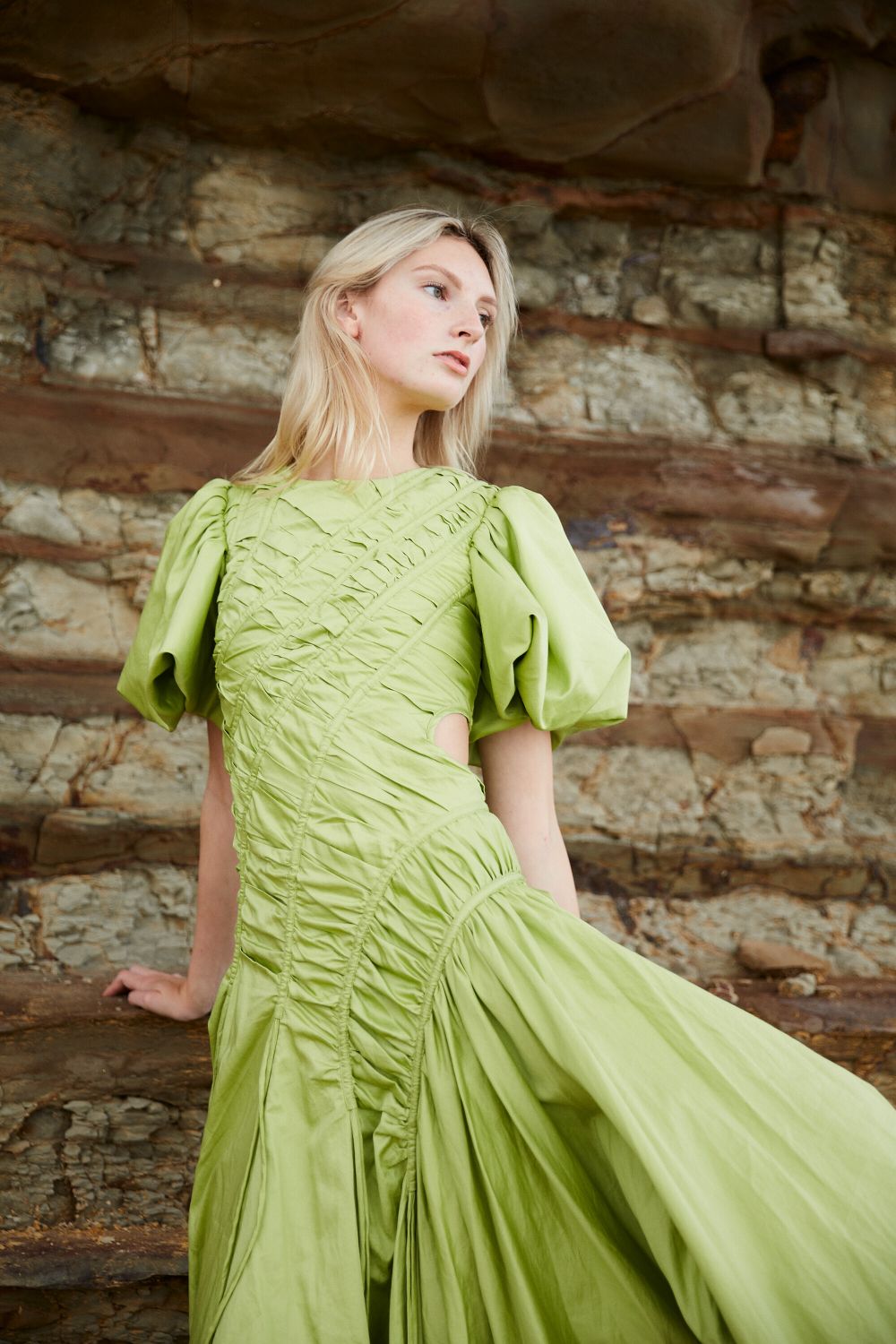 Siren Drawstring Midi Dress