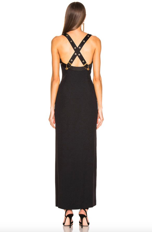 Versace Crossback Bustier Gown All The Dresses