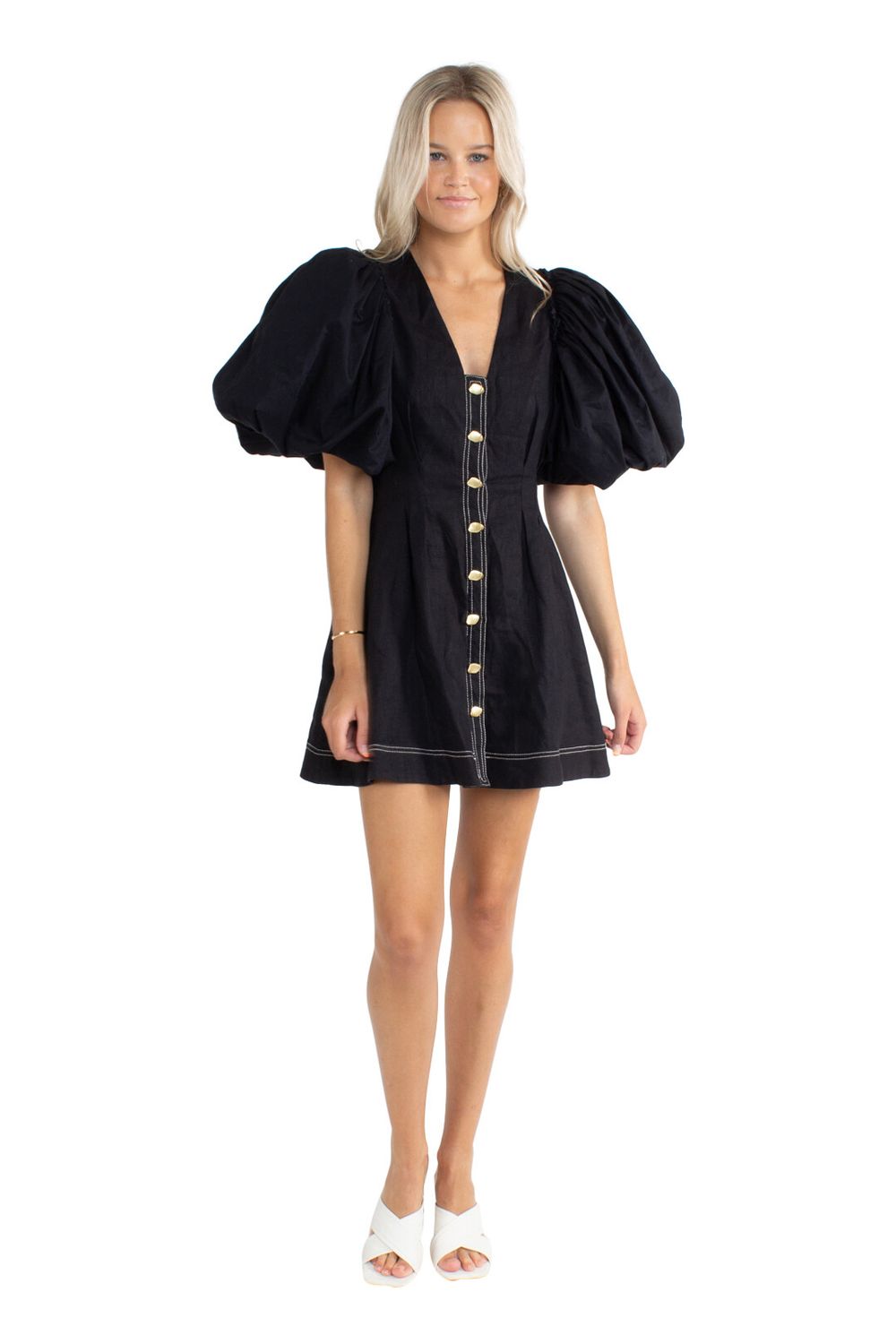 aje quietude long sleeve dress Aje Dress 'Quietude Long Sleeve Dress' Size 6 - 2 Wears