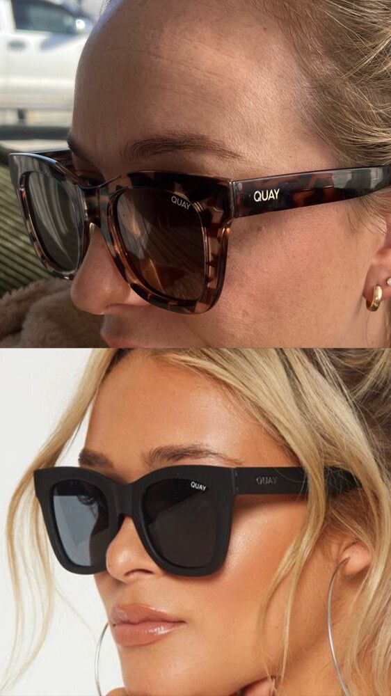 Quay after hours mat Black and Tortoiseshell Sunglasses - polorized