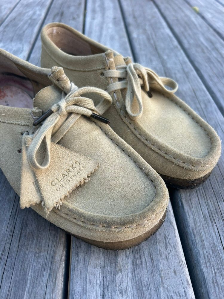 Clarks Beige Suede Wallabees
