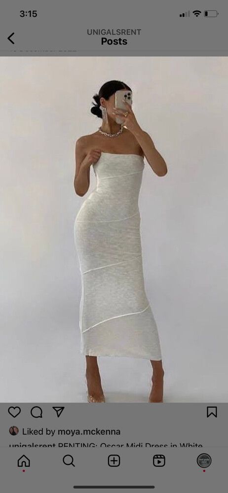 strapless open back dress Oscar Midi Dress Green main image 0