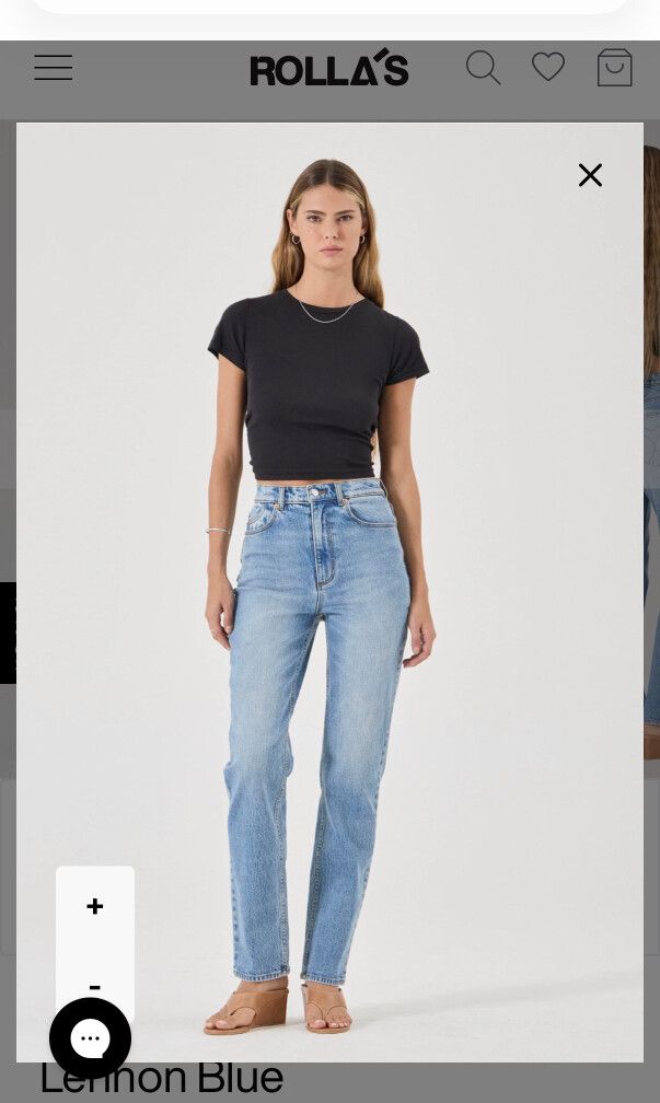 ROLLAS ORIGINAL HIGH RISE STRAIGHT JEANS
