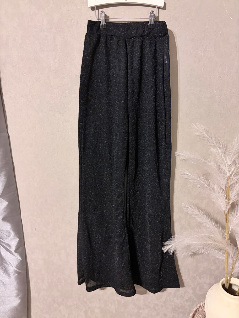 Lioness black sheer sparkle pants
