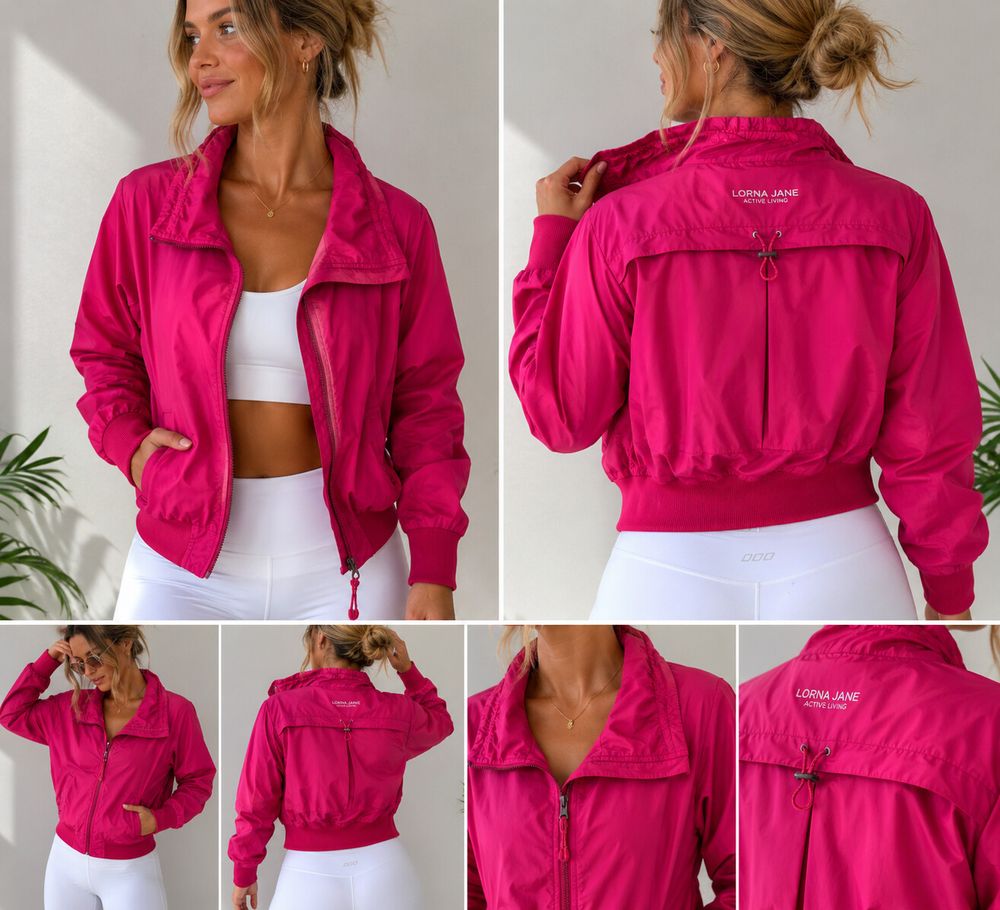 Lorna Jane Pink Zip-Up Jacket