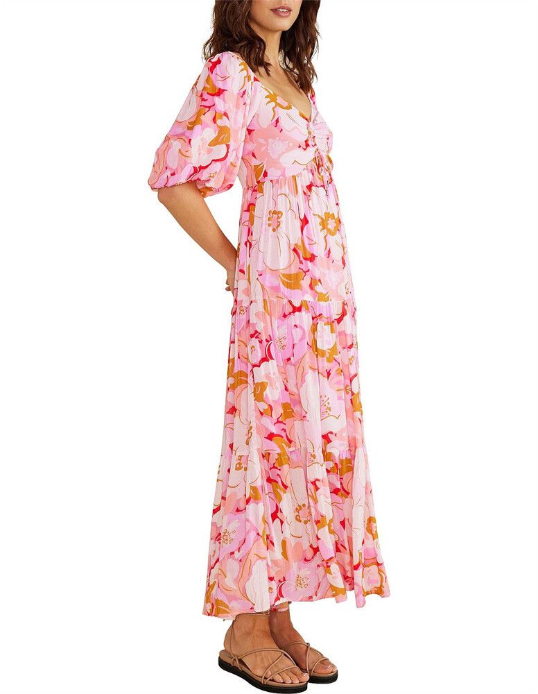 strapless open back dress Layna Scarf Midi Dress main image 0