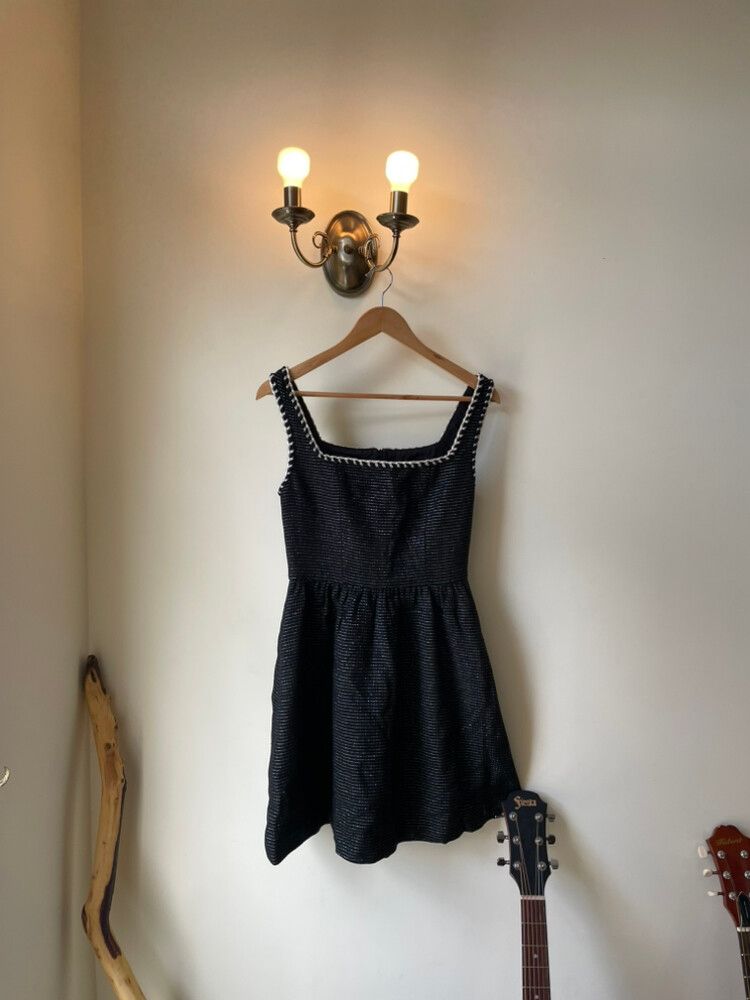 Cider Black White Mini Dress