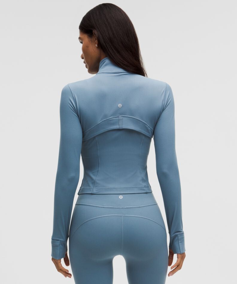 Lululemon Blue Ribbed Zip Jacket