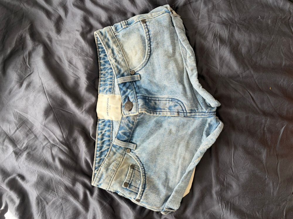 One Teaspoon Blue Denim Shorts