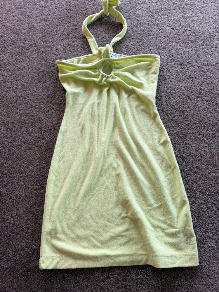 Juicy Couture - Juicy Couture Lime Halter Mini Dress on Designer Wardrobe Juicy Couture - Juicy Couture Lime Halter Mini Dress on Designer Wardrobe