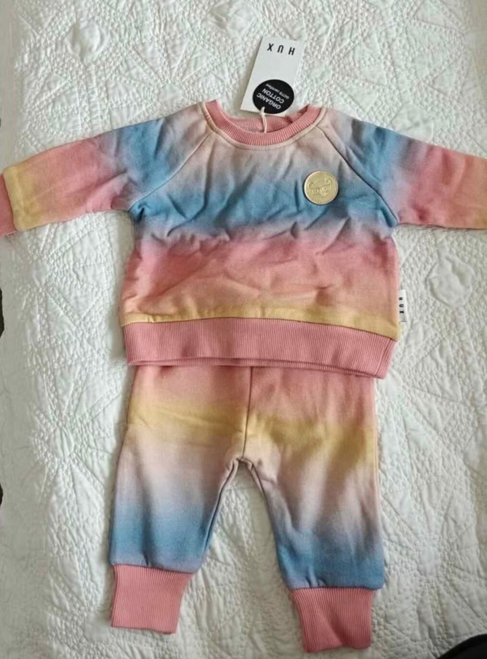 Huxbaby Rainbow Sunset Track Set 3-6M - brand new with tags