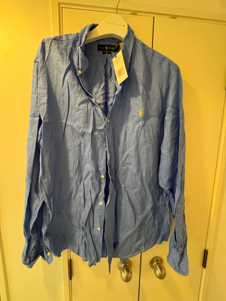 Ralph Lauren Blue Linen Shirt
