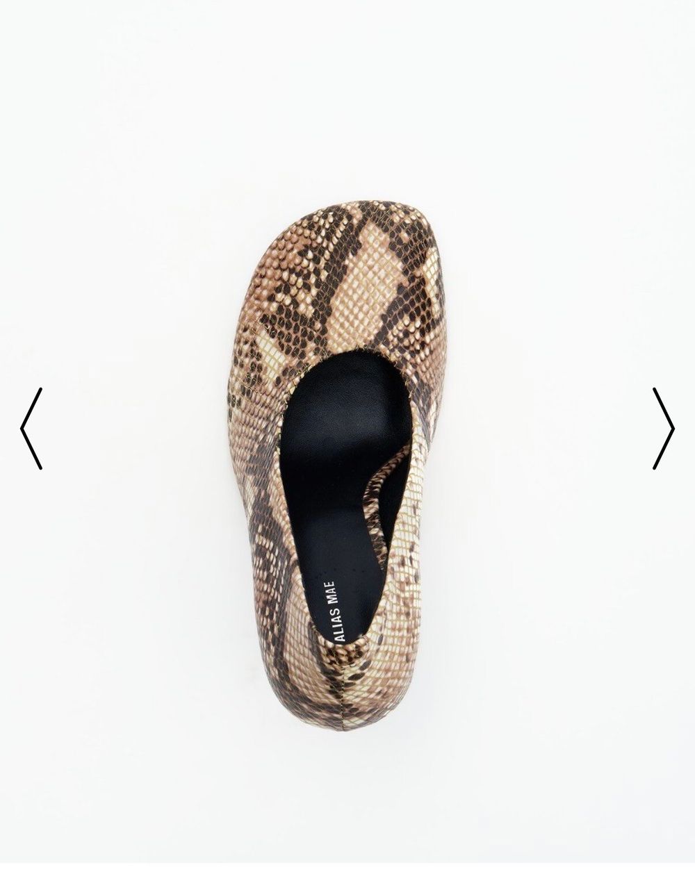 Alias Mae Clyde Snakeskin Heels