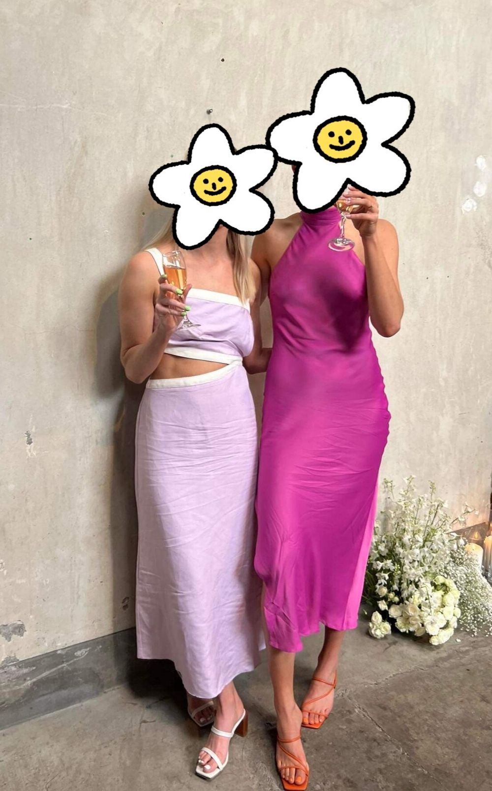 open lace back dress Cassandra Off Shoulder Slinky Maxi Dress / Pale Pink | Meshki main image 0
