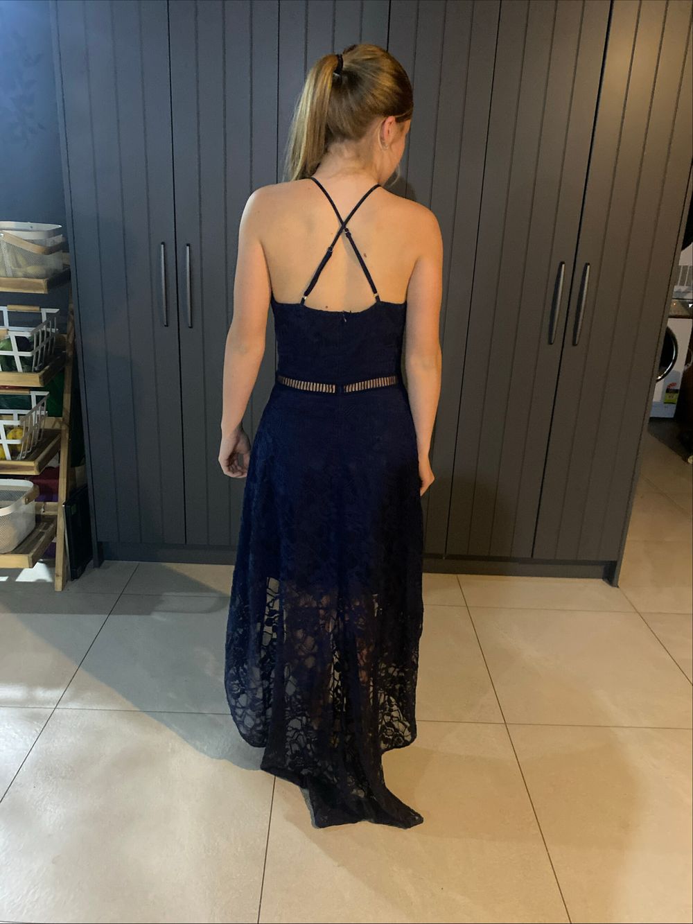 Two Sisters The Label - Two Sisters The Label Blue Dress on Designer Wardrobe Two Sisters The Label - Two Sisters The Label Blue Dress on Designer Wardrobe