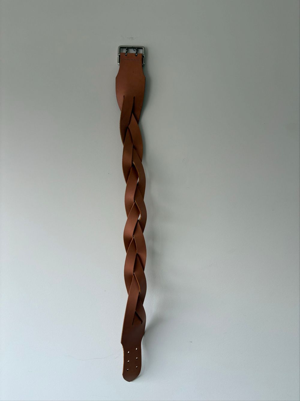 Country Road Brown Braided Leather Belt