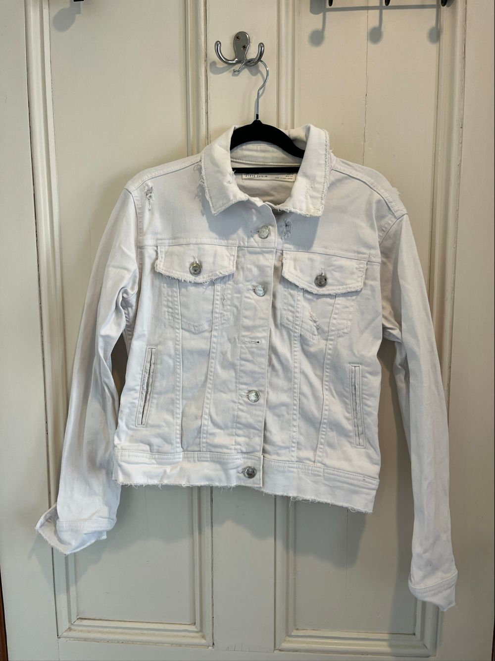 Zara White Denim jacket