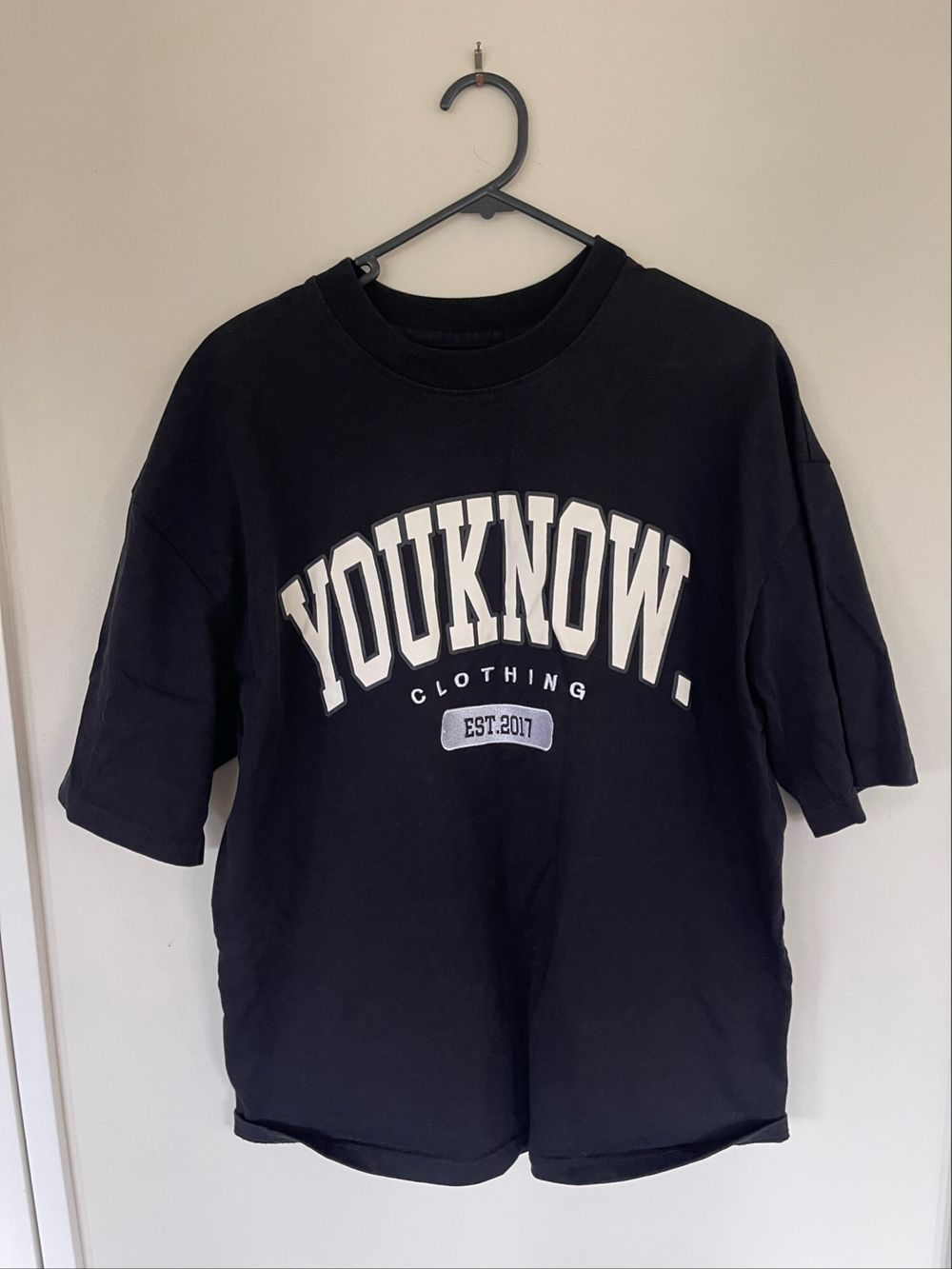 Youknow Black Graphic T-Shirt