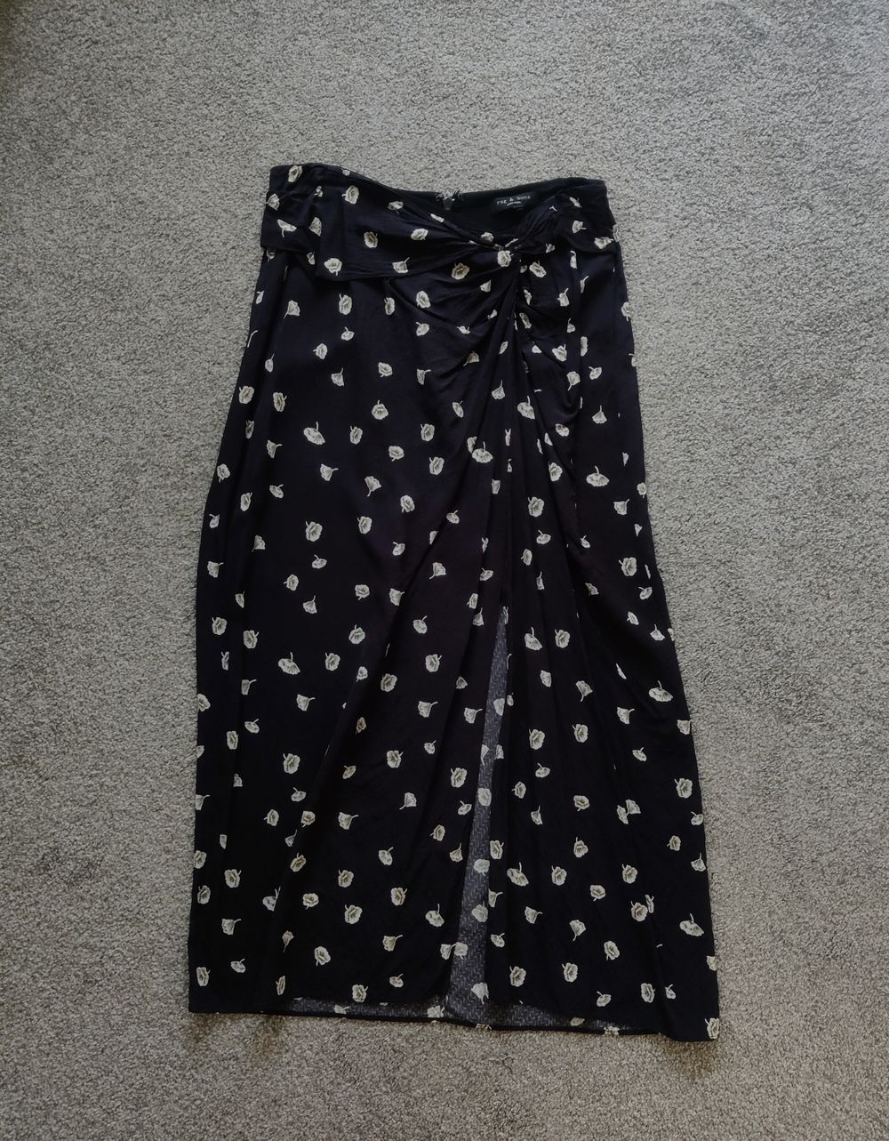 Printed midi skirt