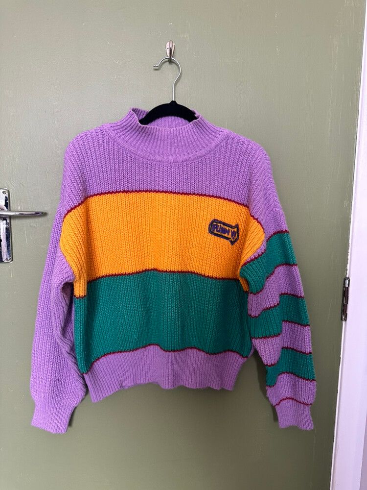 Colour Block Knit Jumper