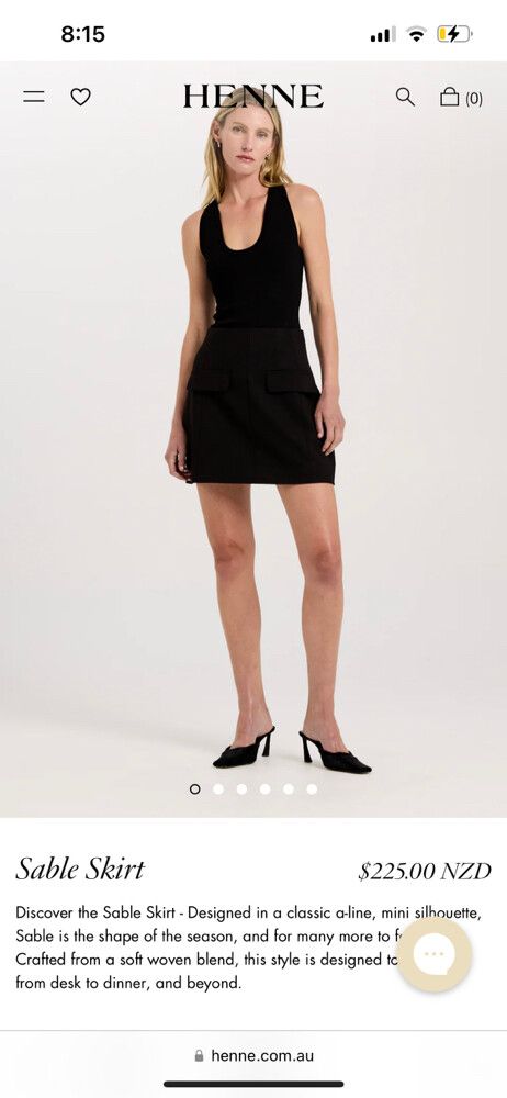 henne black mini dress Women's Cashmere Crochet Mini Dress main image 1