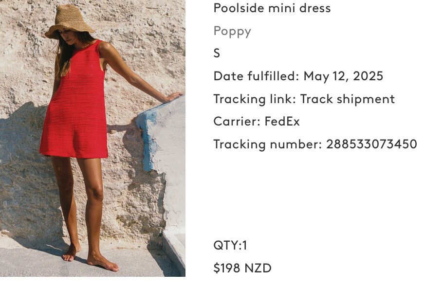 Poppy Red Poolside Mini Dress