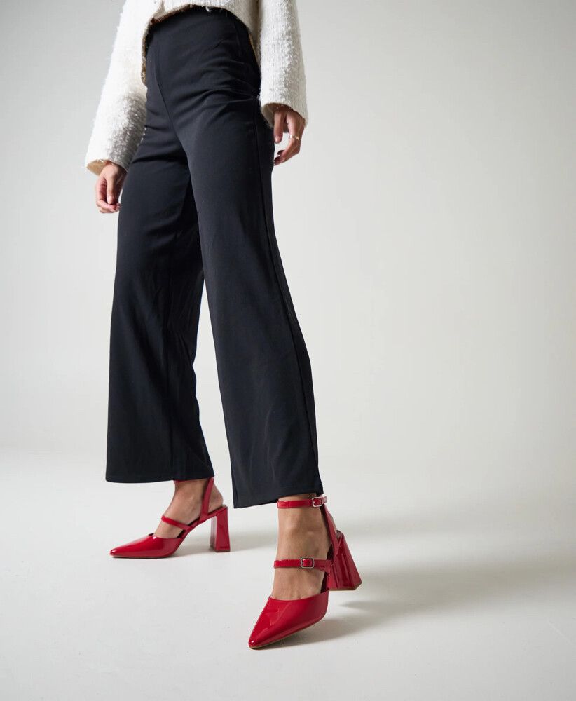 Mi Piaci - Mala Heel Deep Red Patent