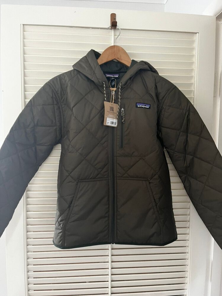Patagonia Green Quilted Bomber Hoody