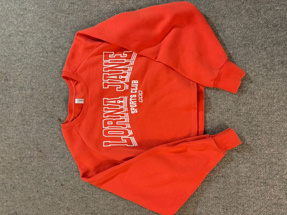 Lorna Jane Orange Cropped Sweatshirt