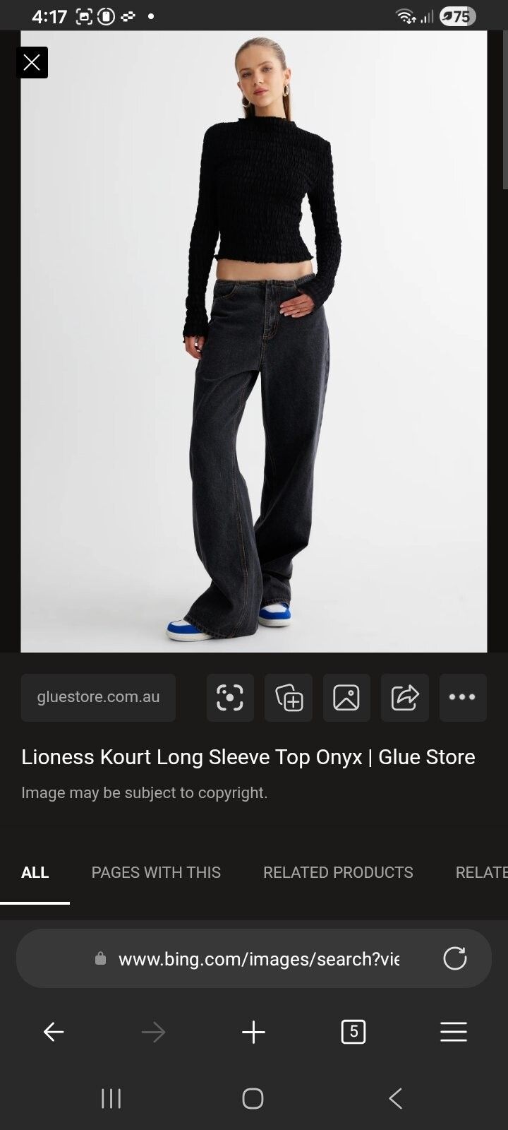 Kourt long sleeve top