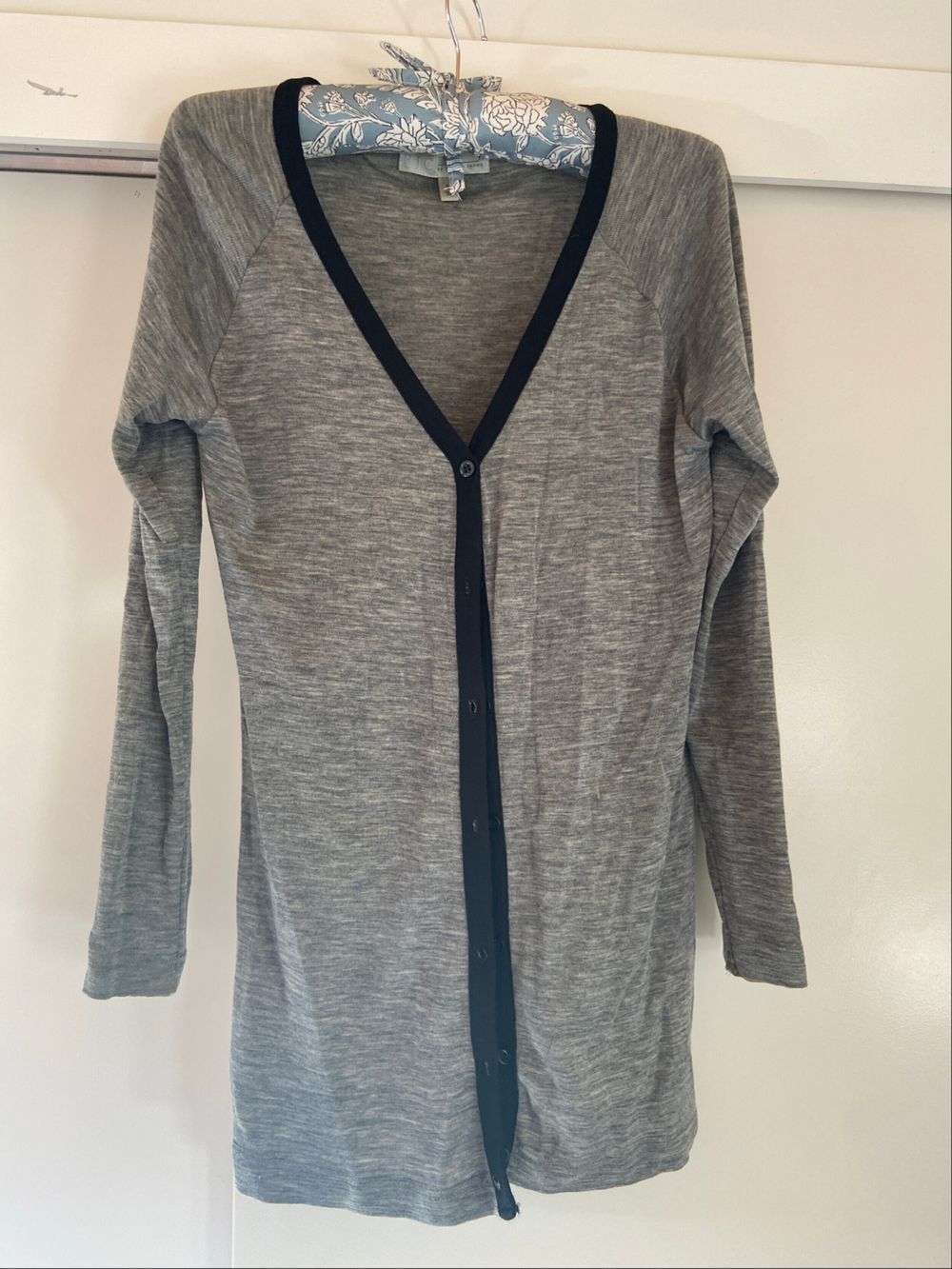 RJC By Kingan Jones Grey Merino Wool Cardigan