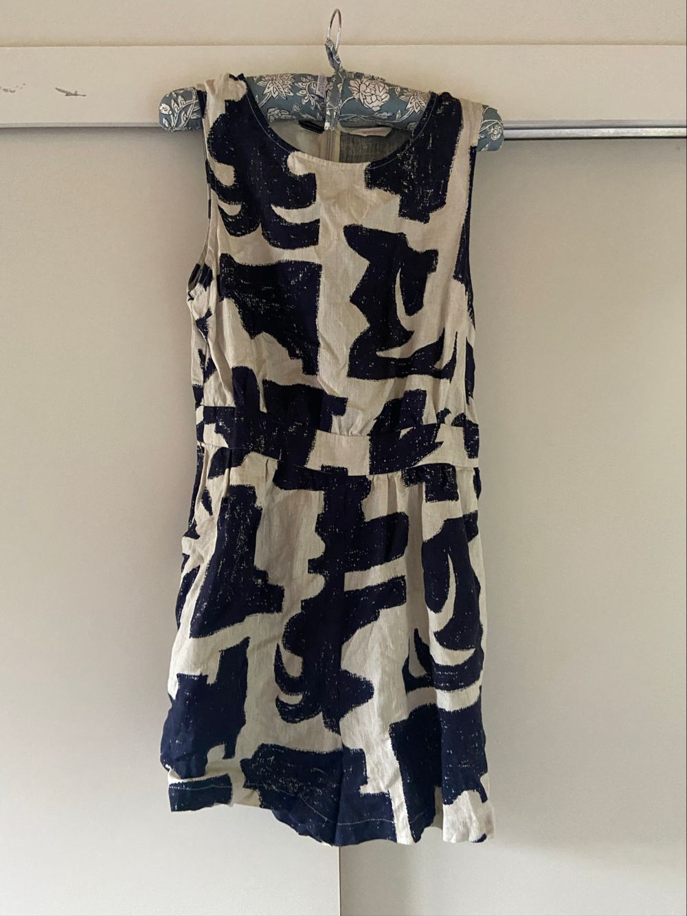 Gorman Navy And White Abstract Print jumpsuit