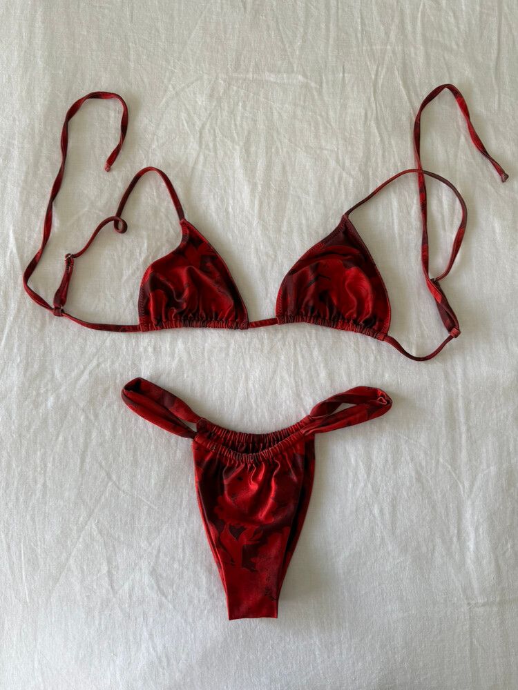 Loleia Swim Red Bikini Set
