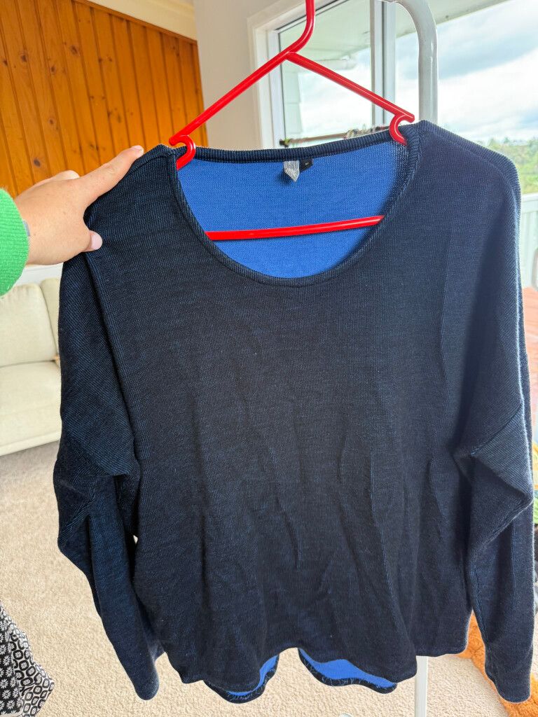 ELK wool navy jumper