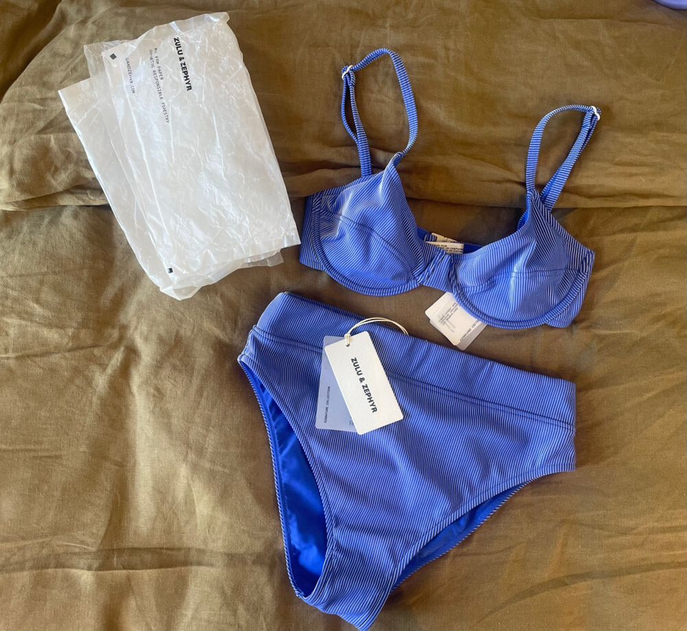ZULU & ZEPHYR BIKINI SET - DOLPHIN BLUE