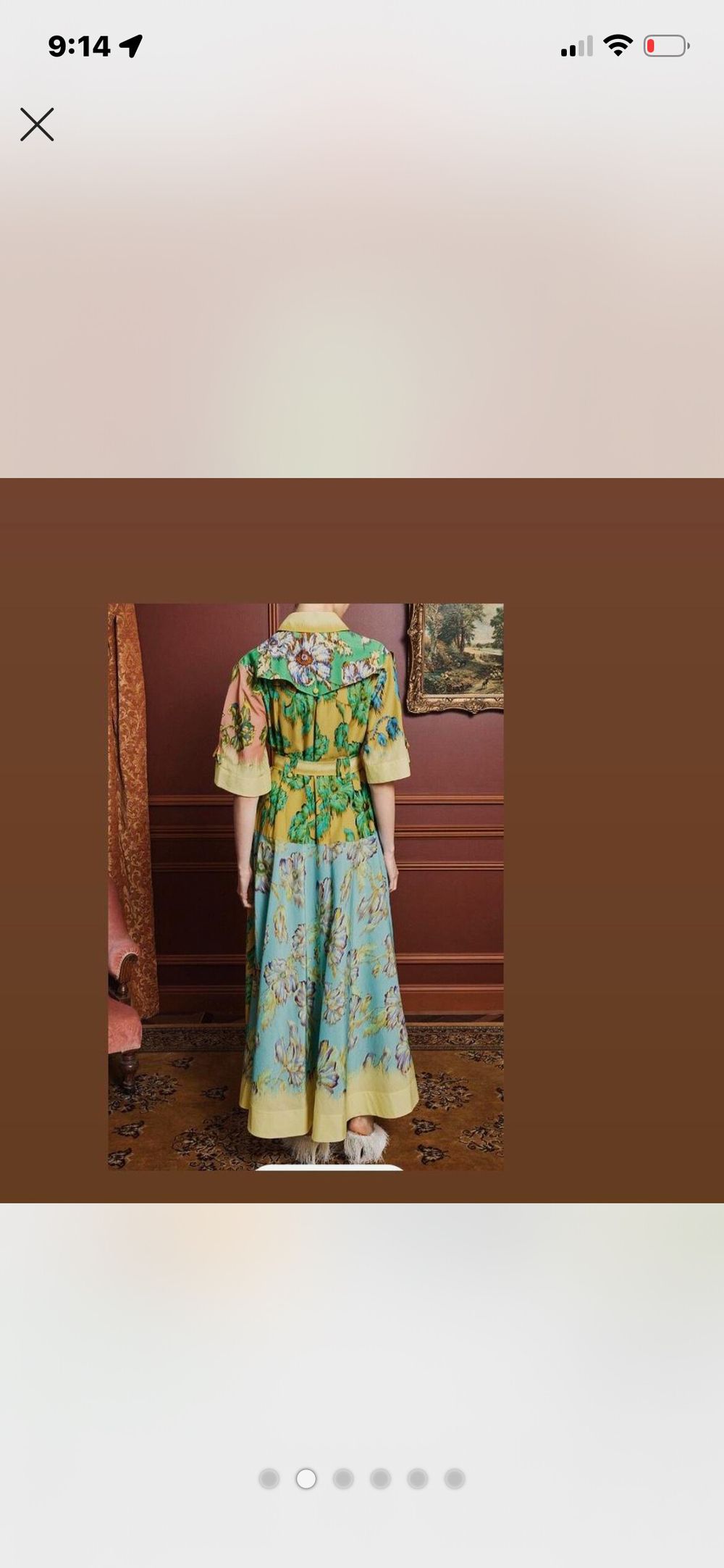 Alemais Multicolour Floral Linen Shirt Dress