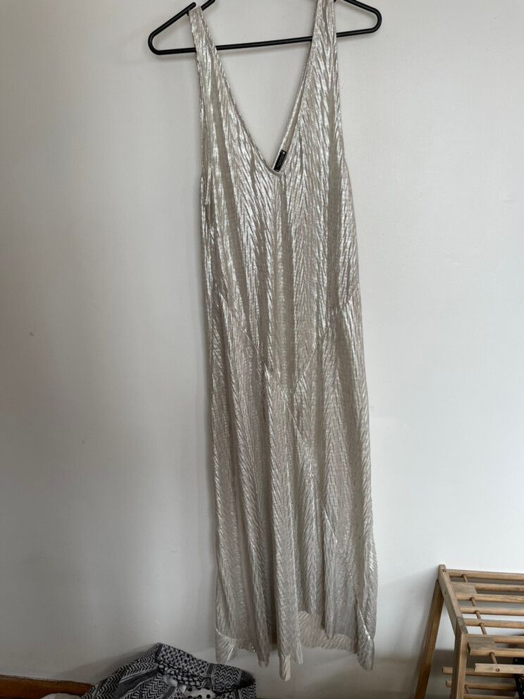 Zara - Metallic Dress on Designer Wardrobe