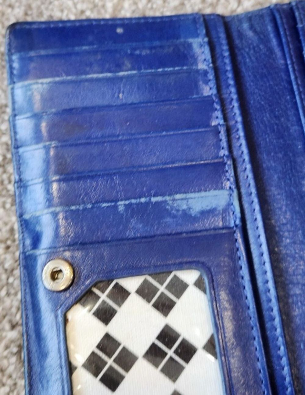 Status Anxiety blue wallet