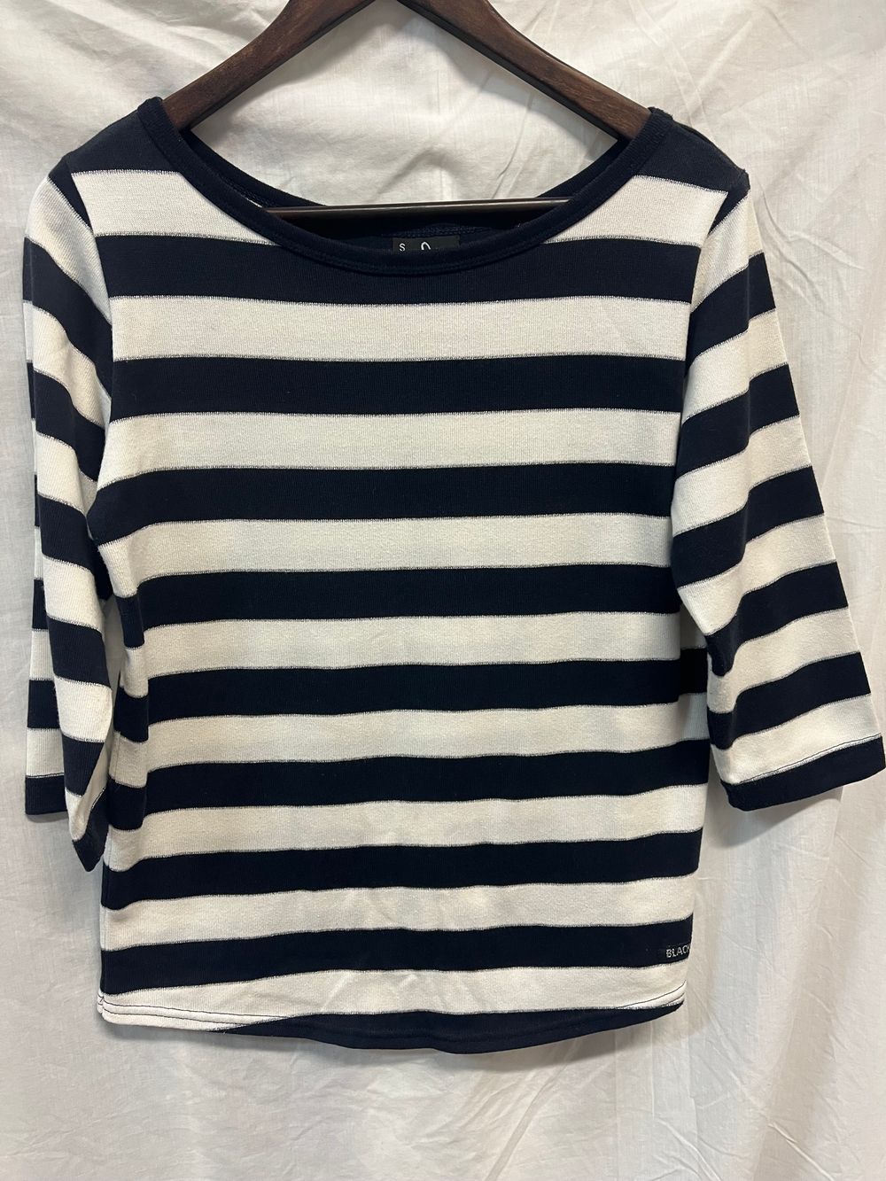 glitter striped jersey