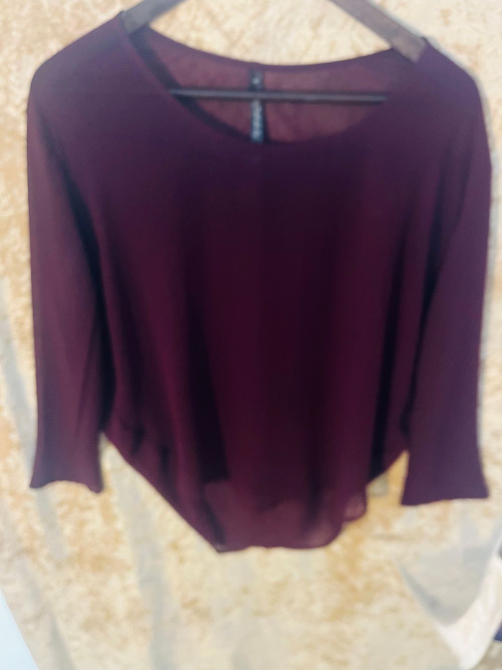 Moochi Purple Chiffon Top
