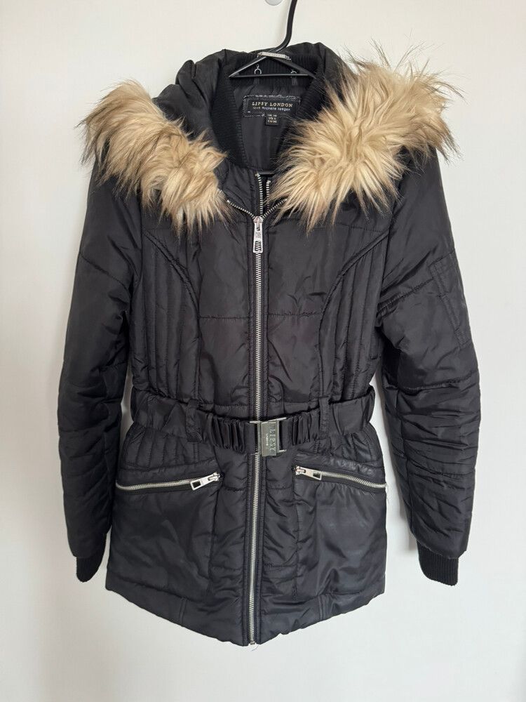 Lipsy London Black Faux Fur Trimmed Jacket