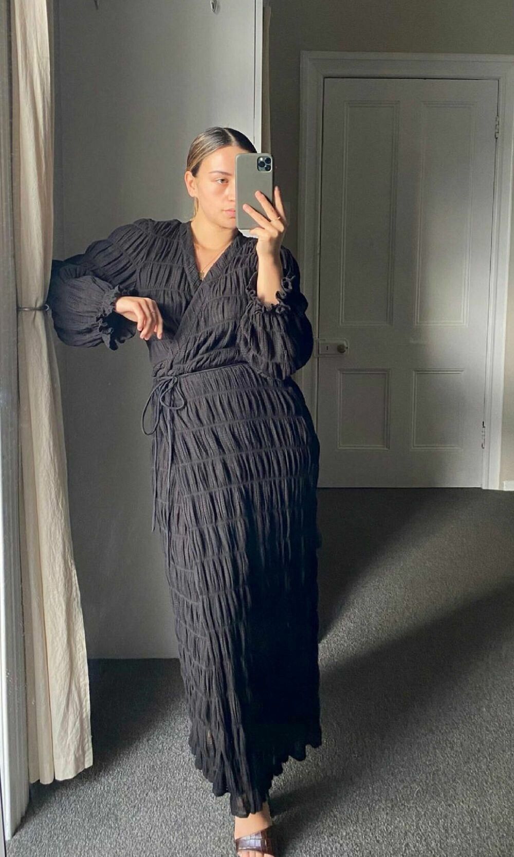 Mirella Long Sleeve Wrap Dress