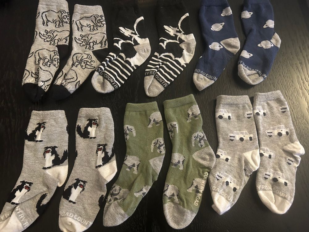 Country Road Socks Selection - 6 pairs - Ages 6-8yrs