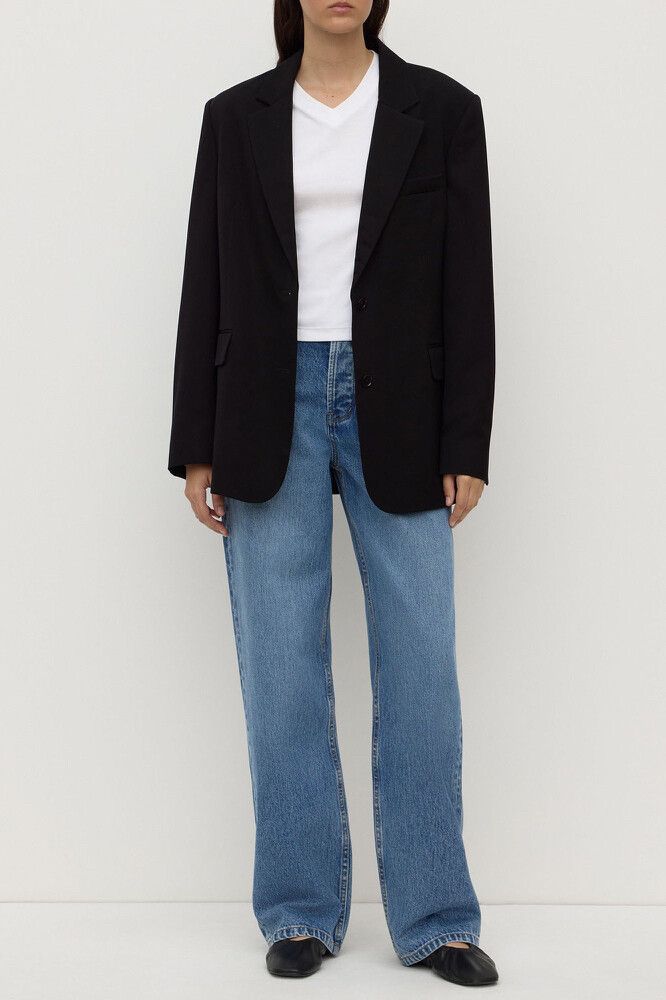 Anika Wool Blazer - black